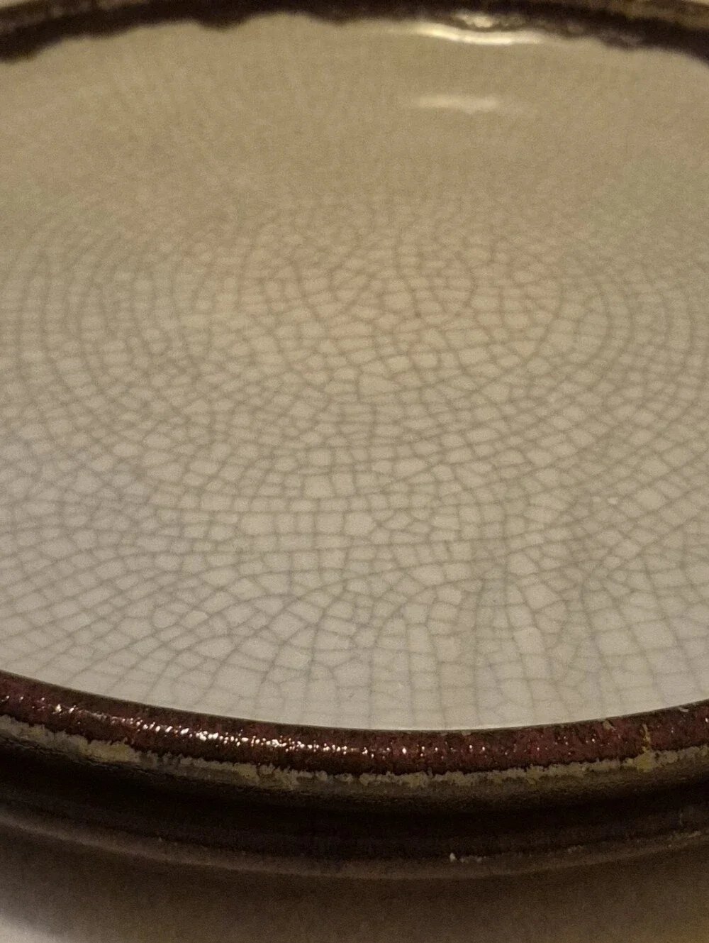 Vintage Retired Pier 1 Charger Platter From The Crackle Line set of two